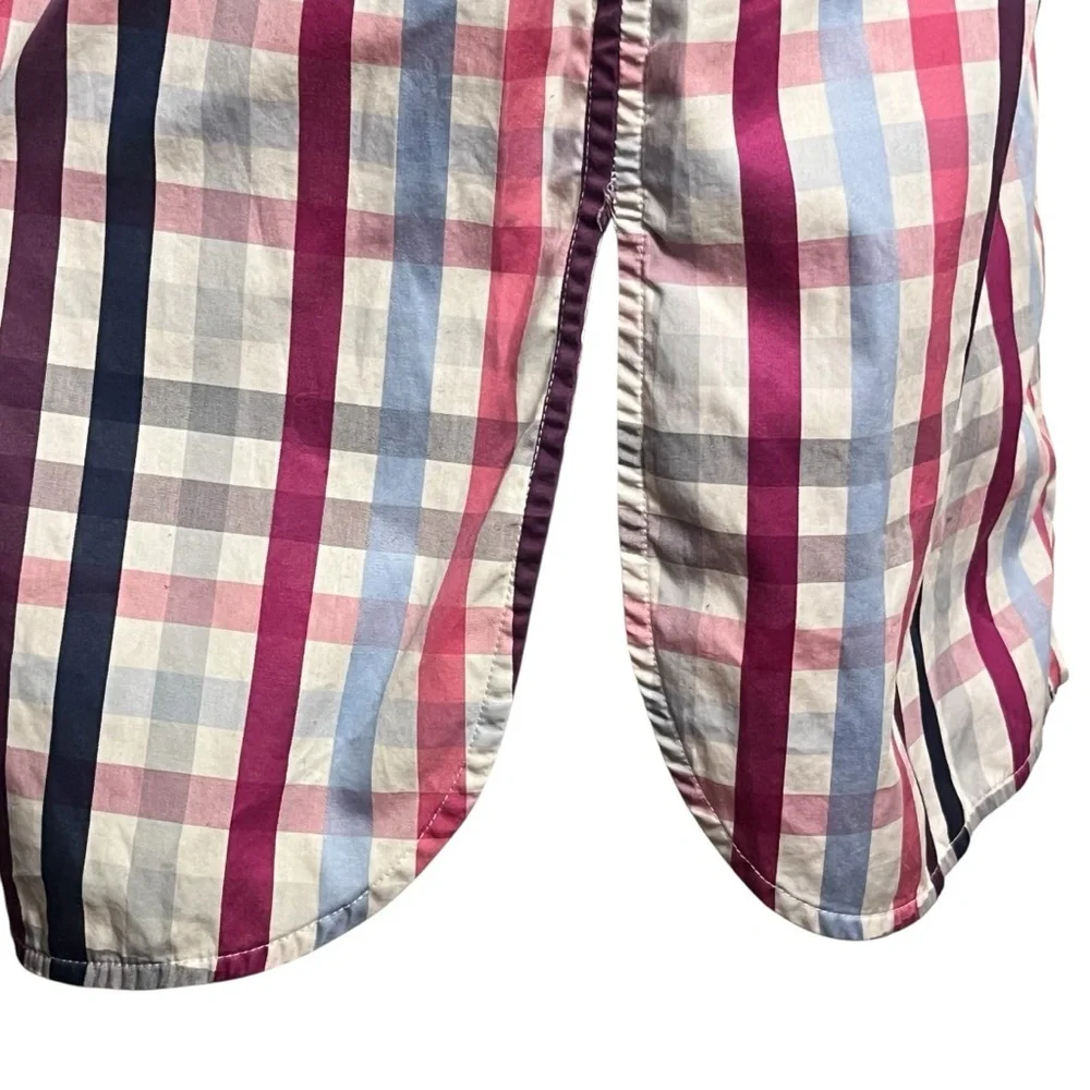 Anne Fontaine “Arielle” Plaid Cotton Shirt Dress Multicolor Button Front. Size 6 - Picture 6 of 12